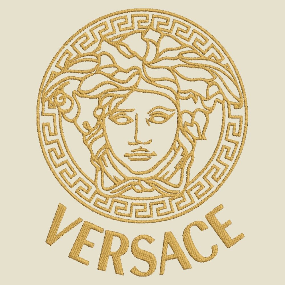 Versace Logo HOODIE Embroidered ADULT Unisex Sweatshirt Fashion Cozy GOLD Font